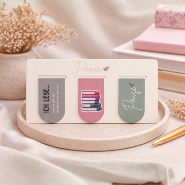 Lesezeichen Magnet XL Set 3 Stück