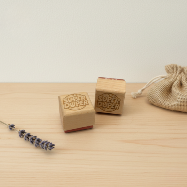 Holzstempel "Super Duper"