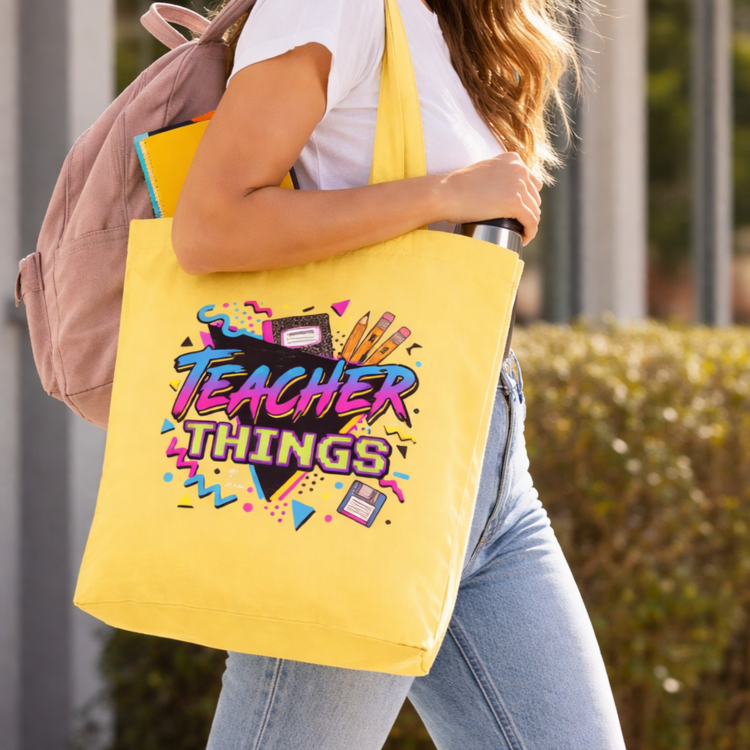 Tote Bag butter yellow - teacher things